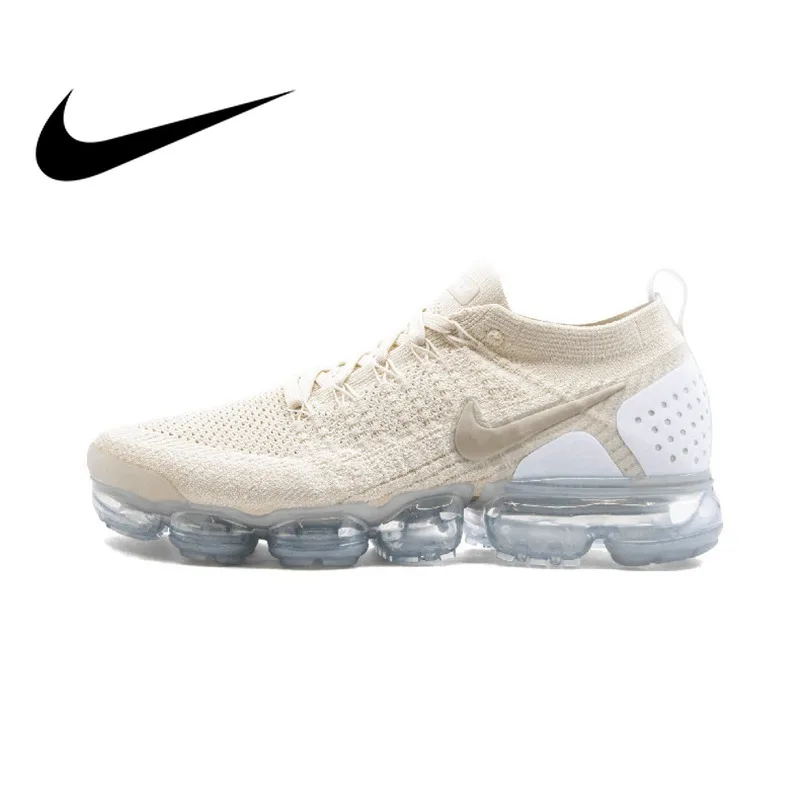 

Nike Air Vapormax Flyknit 2.0 Women's Running Shoes White Lightweight Non-slip Shock Absorbing Breathable Sneakers 942843 800