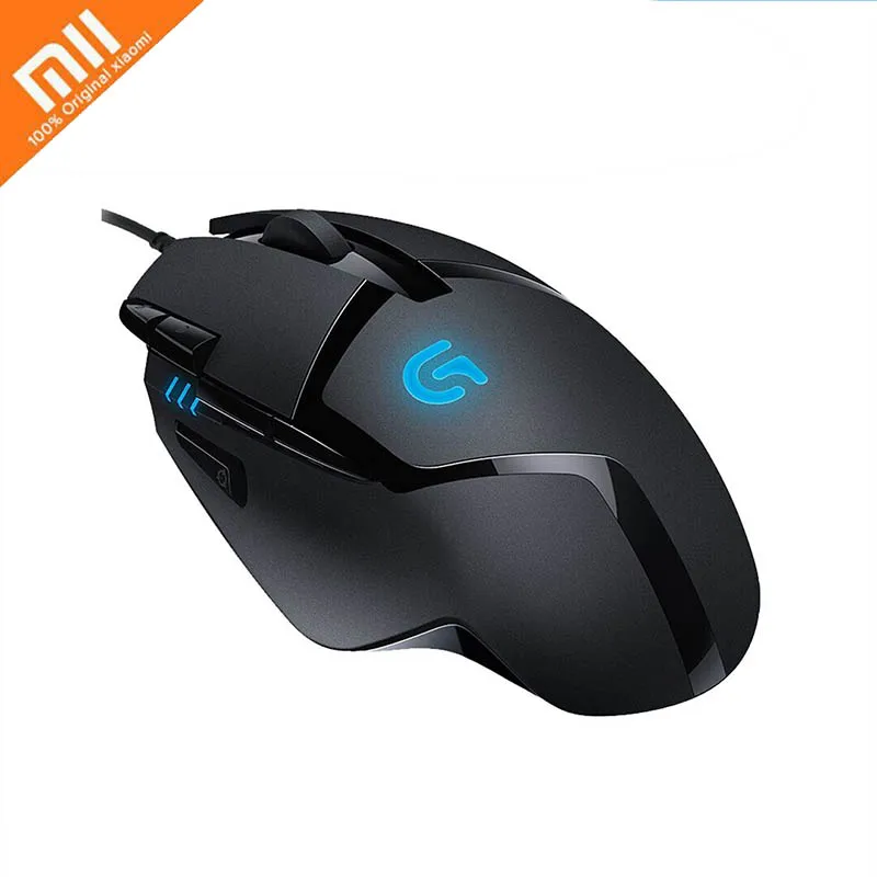 

Original Xiaomi G402 Gaming Mouse 8 Button 4000DPI RGB Led High speed Mouse USB Wire Mouse Gamer For MacOS Windows Computer