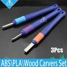 3PCS Wood Carvers set 3D Printer DIY Tool Kit,ABS and PLA Carving knife/graver for 3D Printer