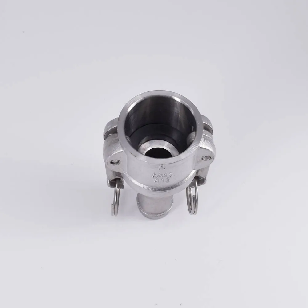 1/2 &quotHosetail Barb x Socket Type C Camlock БЫСТРОРАЗЪЕМНАЯ муфта 304/316 Stianless кулачковая канавка для