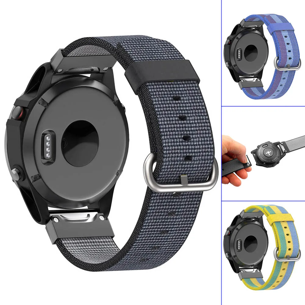 

New Hot Replacement Watch Strap Woven Nylon Wristband for Garmin Fenix 5 Forerunner 935 Approach S60 @ XR649