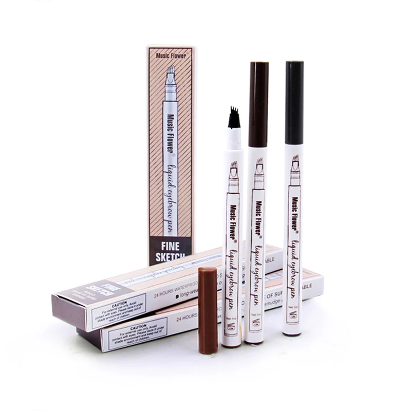 

Double-end Eyebrow Pencils Waterproof Fork Tip Eyebrow Tattoo Pen Eye Brow Enhancer Tint Cosmetics Tools
