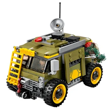 

Bela 10276 Intercept Turtles Truck Car Assembly Building Blocks Bricks Xmas education Toys For Kids gifts Compatible With Toys