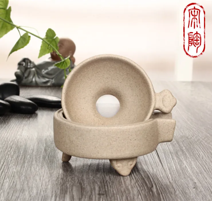 

Stone Moulding Tea Leakage Tea Net Ceramic Earth Filter Ancient Tea Filter Ceramic Kungfu Teaware Accessories