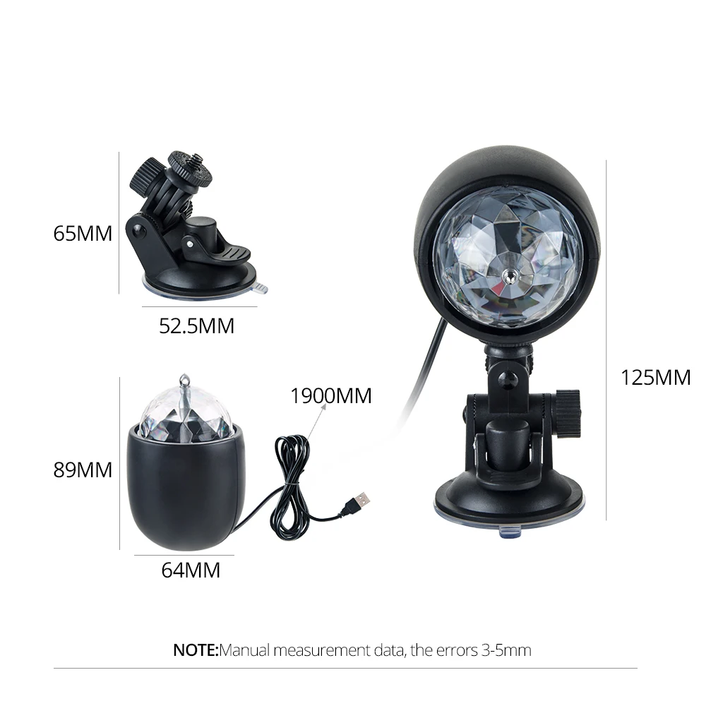 Мини RGB USB LED сценический свет 4 Вт DJ диско шар Светодиодные лампы Par для вечеринок