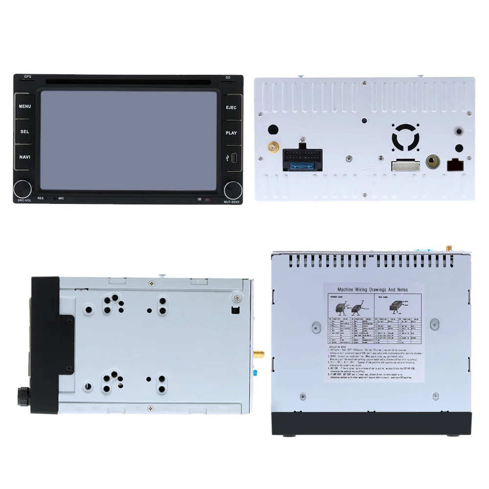 Discount Autoradio Cassette Recorder Automagnitola 2 Din Touch Screen Car DVD Player for Volkswagen Polo Toyota Golf 5 Mazda 6 Renault 15
