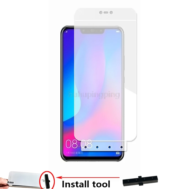 Новая мягкая 4D полноразмерная Гидрогелевая Защитная пленка для Huawei Nova 3 6 &quot