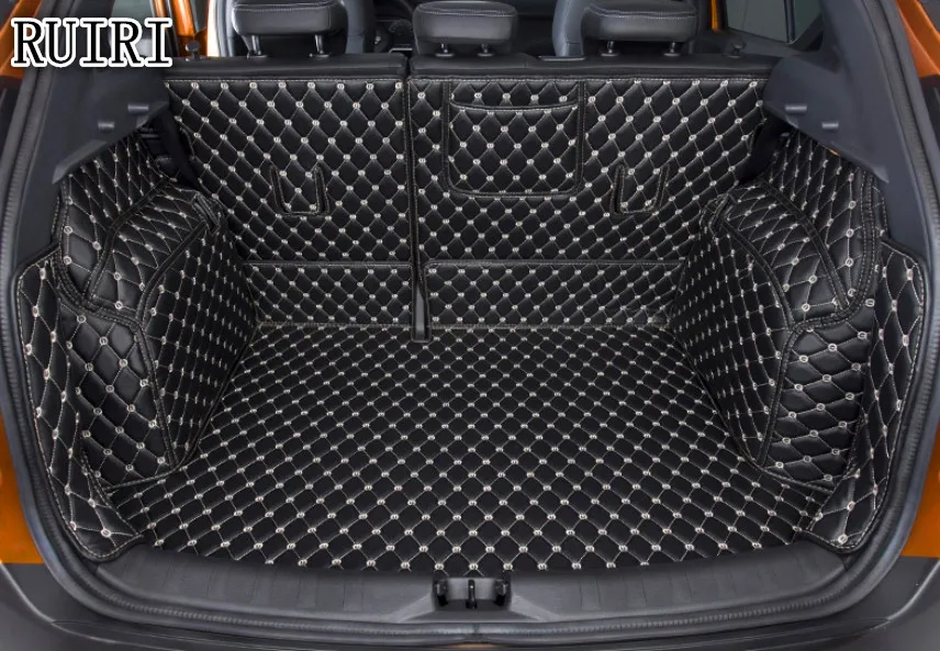 

Good quality mats! Special car trunk mats for Nissan Kicks 2019-2017 waterproof boot carpets cargo liner mats for Kicks 2018