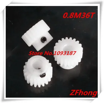 

2pcs POM Nylon Gear 0.8M36T 36 Ttooth Teeth Mould 0.8 Plastic Gear Bore 4mm,5mm,6mm,8mm