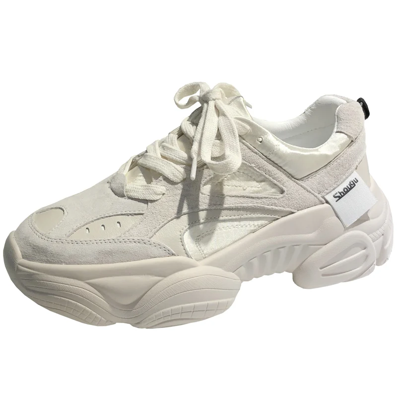 Plate Lacets Femme Rose Blanc Rose Pour Décontractées Feminino À Tenis forme Coréen Printemps 40 35 2019 Femmes Nouveau blanc Compensées Chaussures Sneakers Designer Jl1cKTF