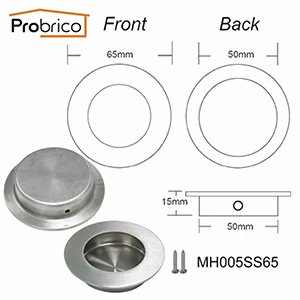 Мебель probrico скрытые ручки утопленный ручки для выдвижных ящиков шкаф сайдинг дверь Потяните встраивание кухня ручка 1 шт - Цвет: MH005SS65