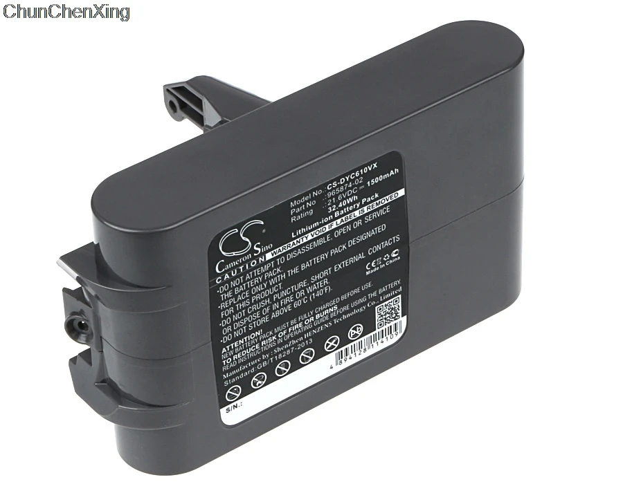 Аккумулятор Cameron Sino 1500 мАч 205794 01/04 965874 02 для Dyson ablity DC58 DC59 DC61 DC62 DC72 DC74 V6|Цифровые