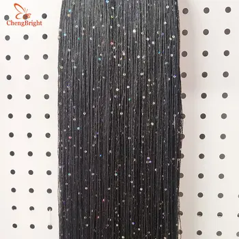 

CHENGBRIGHT 10 Yard 100CM White Long Lace Tassel Fringe Lace Trim Ribbon Sew Latin Dress Stage Garment Curtain DIY Accessories