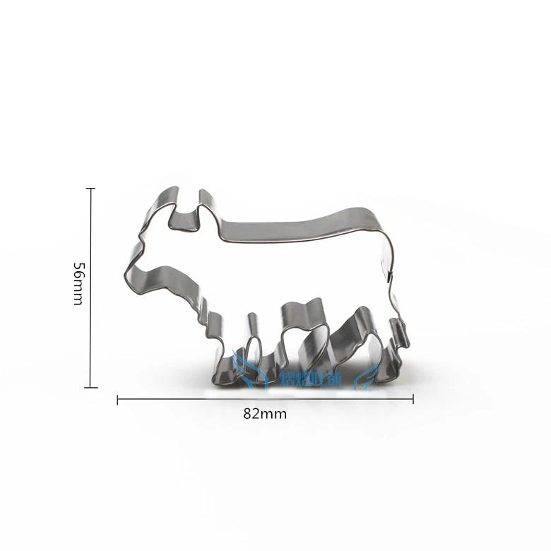 

New style cow Stainless steel sugar cake cutter cookie cutter