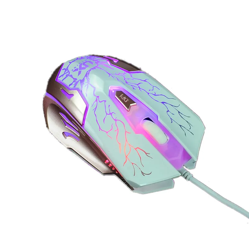 

Wired Backlight Gaming Mouse USB Flash 1600DPI Laser Engine Positioning for Computer Desktop Laptop PC