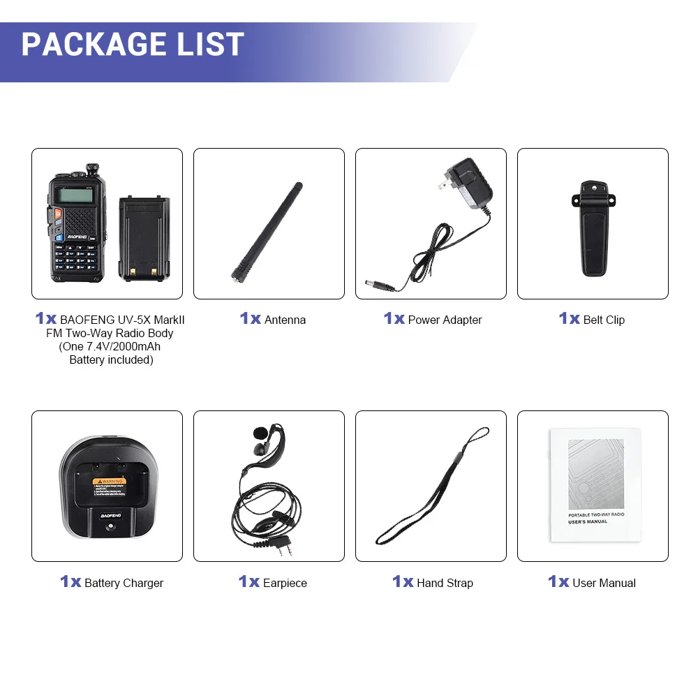 4 шт. BAOFENG UV 5X UHF + VHF Dual Band/Dual Watch двухстороннее радио FM Walkie Talkie 4x наушник|baofeng uv-5x|fm walkie
