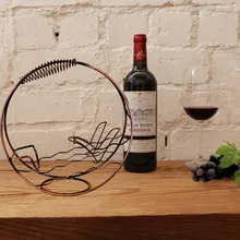 1 шт. железная металлическая рама винная полка креативный Средиземноморский стиль Винная стойка модные украшения держатель для вина KI 2055