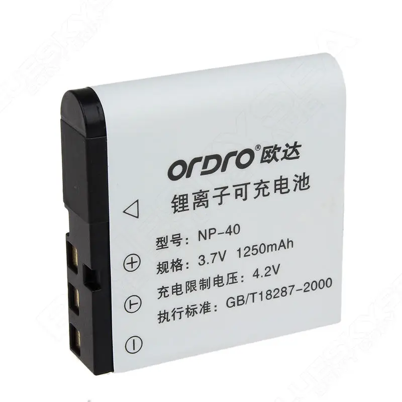 1 шт. Ordro NP 40 3 7 V 1250mAh батарея для Z20 Z80 Z8P Цифровая видеокамера|dv camera|camera dvbattery for |
