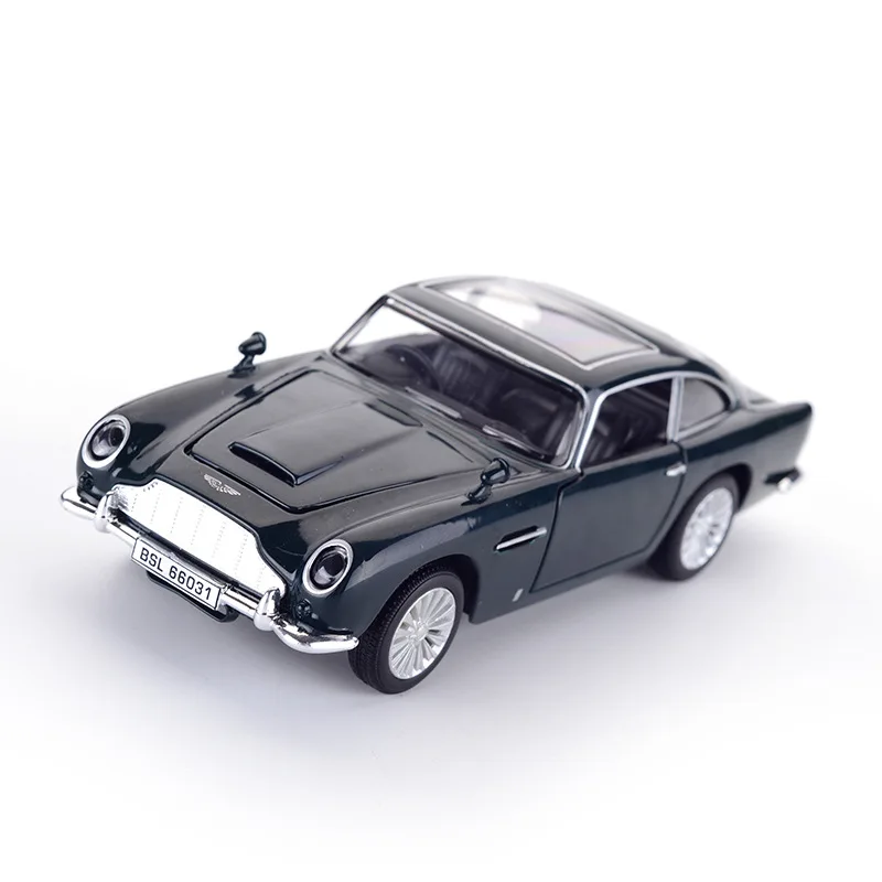 

1/32 Martin DB5 Model Car Diecast Metal alloy Light Car Simulation Pull Back Cars Vehicles Toys For Kids Gifts For Children