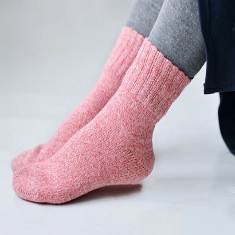 LNRRABC 27 Colors Autumn Winter Knit Women Cotton Loose Socks