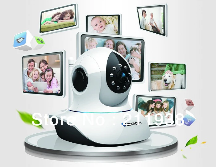 

Vstarcam 720P  p2p MegaPixel HD Wireless IP Camera with Pan/Tilt SD Card Slot ,IR-Cut and night vision