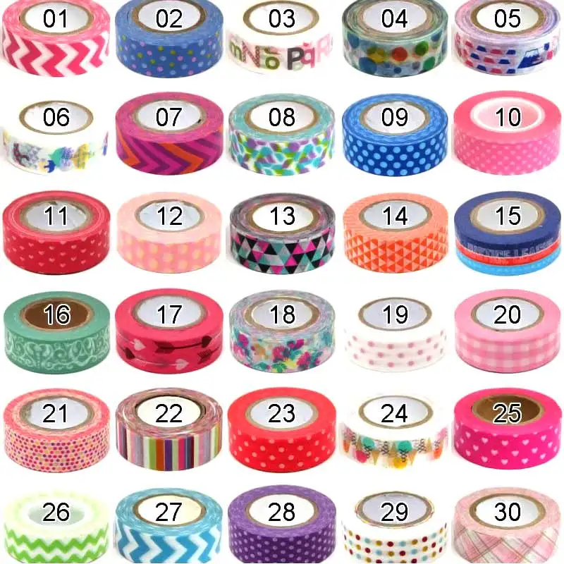 

Newly 1 Pc/ 2 Pcs/ 5 Pcs 1.5cm 10M DIY Paper Sticky Adhesive Sticker Decorative Washi Tape Sale