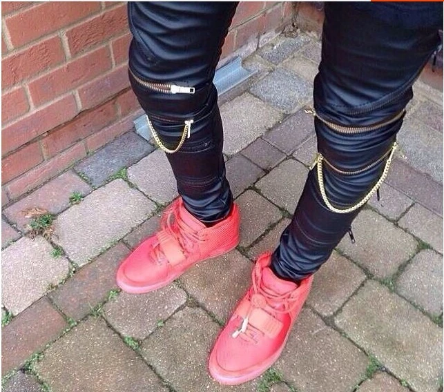 Men Hip Hop Fashion Brand Men Urban Clothing Tapers Black Men Clothing Styles Zipper Mens Skinny Leather Pants Balm In Men Clothing Children Pants Sportswearpant Wholesale Aliexpress
