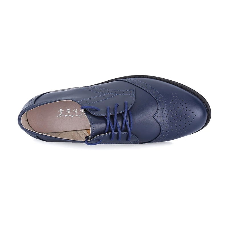 Casual Novo Derby Black Esculpida Dos Bullock Genuíno Brogue Do Up apricot Da Vintage Flats Couro Homens Homem Sapatos Lace Forma Oxford blue Sapato Novos 2018 White YqraYnf1