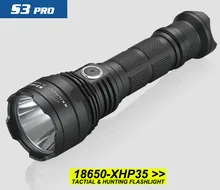 2017 New SKILHUNT S3 PRO CREE XHP35 HD/HI LED USB rechargeable tactical 1600 Lumen/1400 Lumen flashlight
