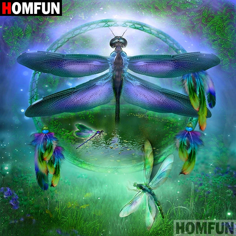 Алмазная 5D Вышивка HOMFUN A07581 полноразмерная/круглая картина сделай сам с
