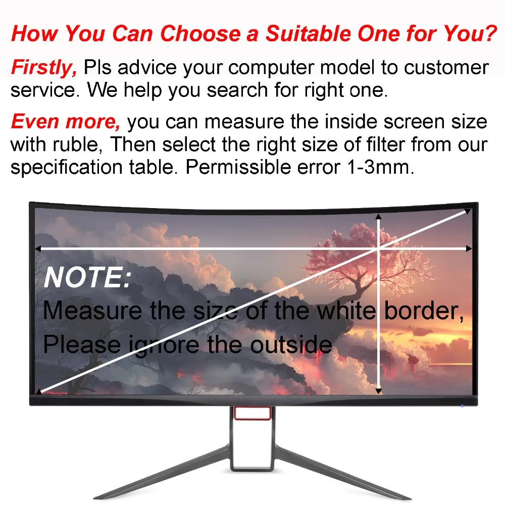 YOSON фильтры конфиденциальности экрана 29 дюймов 21:9 защита экрана 26,54x11,22 дюймов/674x285 мм антибликовый фильтр монитора