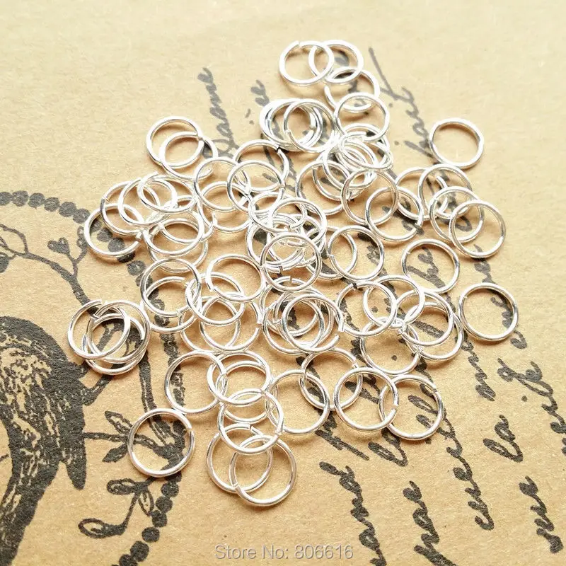 

" Fake One Penalty Ten " 6.0MM (5G=70Pcs) 925 Sterling Silver Jump Split Rings Jewelry Accessories Findings