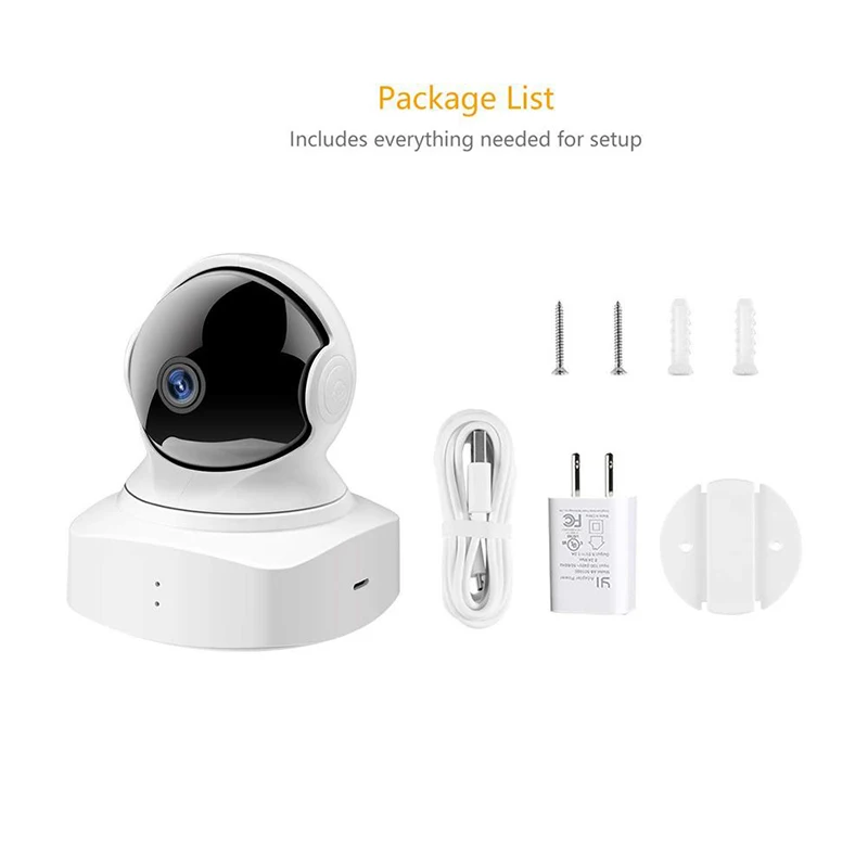 YI Cloud Dome Camera Baby Monitor IP Camera 1080P HD Night Vision Wireless Wifi Camera Pan/Tilt/Zoom Indoor Security Home Camera
