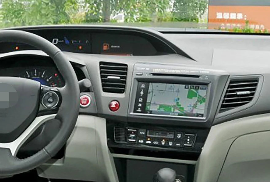 Discount Car DVD Player Wince System For HONDA CIVIC 2012-2014 LHD Autoradio Car Radio Stereo GPS Navigation Multimedia Audio Video 0
