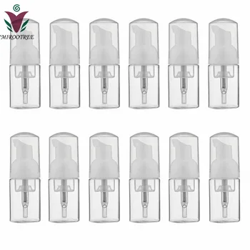 

Free shipping 12pcs/lot 30ml 1oz Transparent Cylinder PET Plastic Foam Bottle with Foamer Pump
