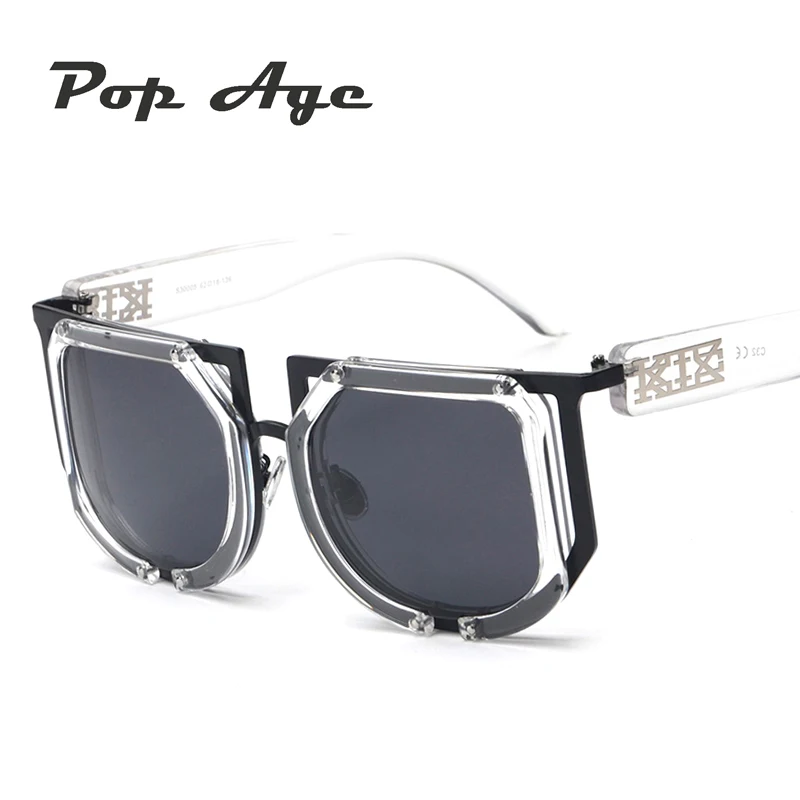 Pop Age, новейший бренд знаменитостей, для вождения, ветрозащитный стимпанк, солнцезащитные очки для мужчин и женщин, очки, поляризационные, солнцезащитные очки, высокое качество, Oculos
