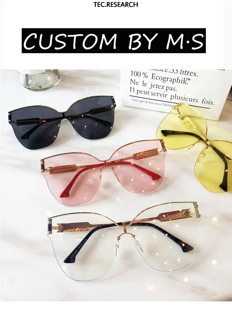 Женские солнцезащитные очки,, фирменный дизайн, роскошное украшение, классические очки, женские, большие, солнцезащитные очки «кошачий глаз», Мода UV400