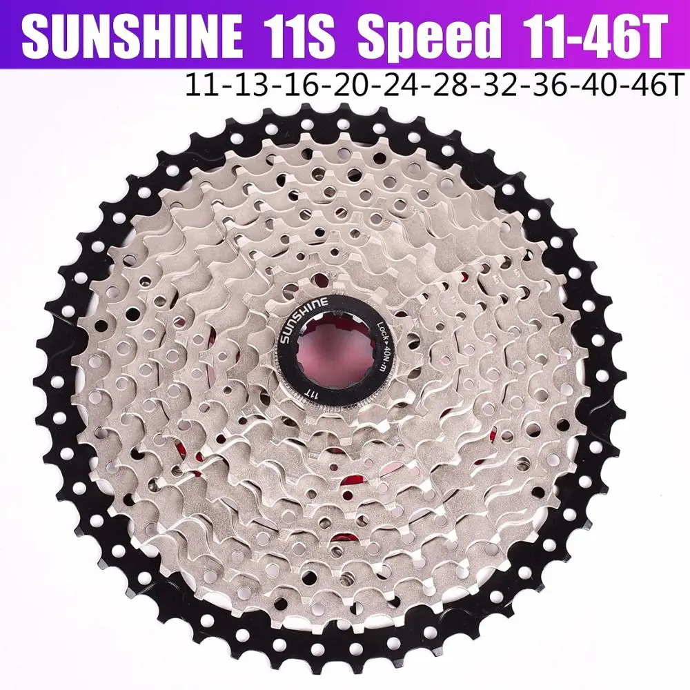Солнечный велосипед Freewheel кассета 11-46T 42T 40T 10 скоростей 10s 50t широкое соотношение MTB горный велосипед Freewheel для частей m590 m6000