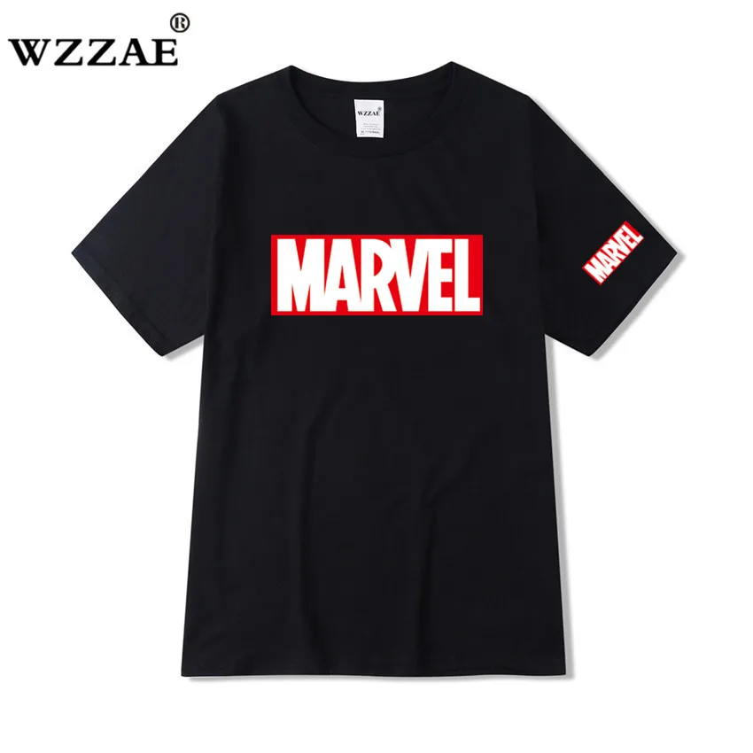 

2019 New Brand Marvel t Shirt men tops tees Top quality cotton short sleeves Casual men tshirt marvel t shirts men free shipping