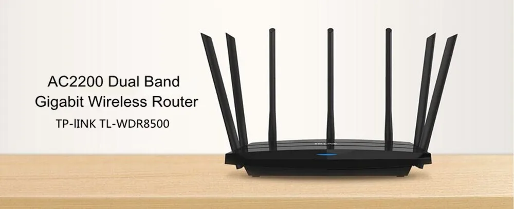 TP-LINK TL WDR8500 Гигабитный беспроводной Wifi роутер 2,4G/5 GHz двухдиапазонный гигабитный 2200 Мбит/с 802.11AC Wi-Fi ретранслятор 7 антенн Roteador