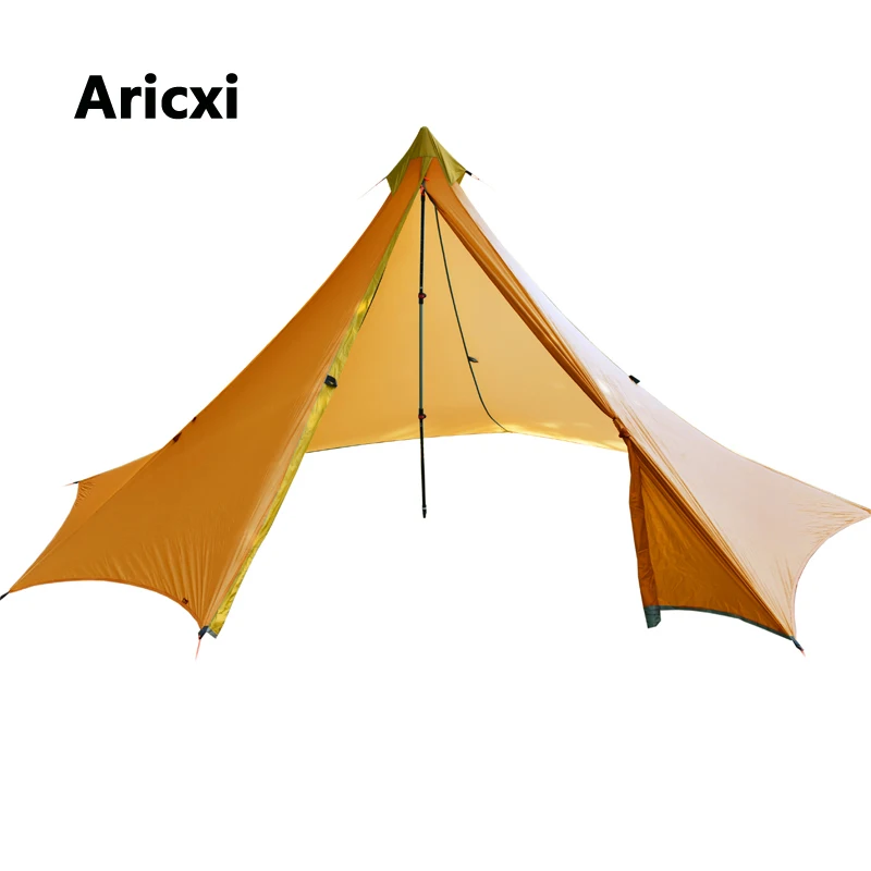

2-4 Person Oudoor Ultralight Camping Tent 3 4 Season Professional 20D Silnylon Rodless Tent