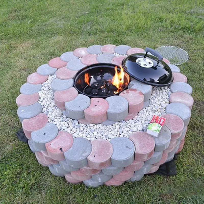 

Garden DIY Plastic Mold Path Pavement Model Concrete Stepping Stone Cement Brick Maker QP2