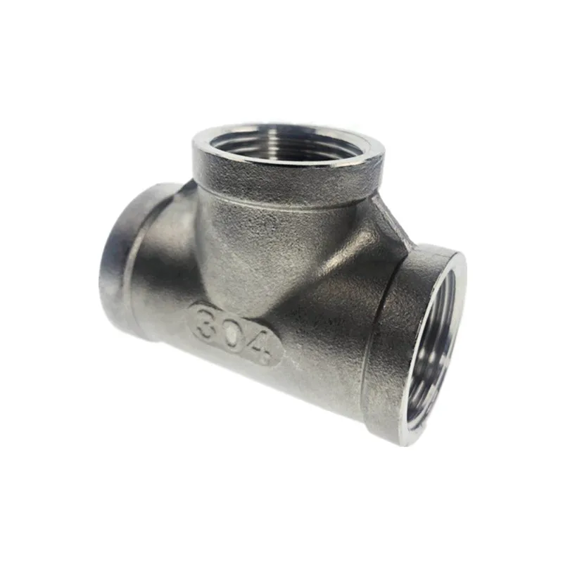 

Female thread Three TEE Joint Pipe Connection 304 Stainless Steel connector Fittings