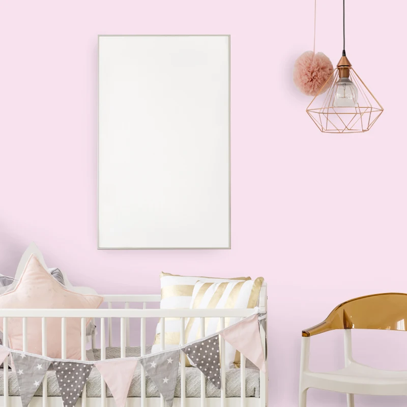 Sa 1112 ニューロマンティック 3d 純粋なピンク壁紙自己粘着寝室の壁紙子供の部屋の壁の家の装飾 Wallpapers Aliexpress