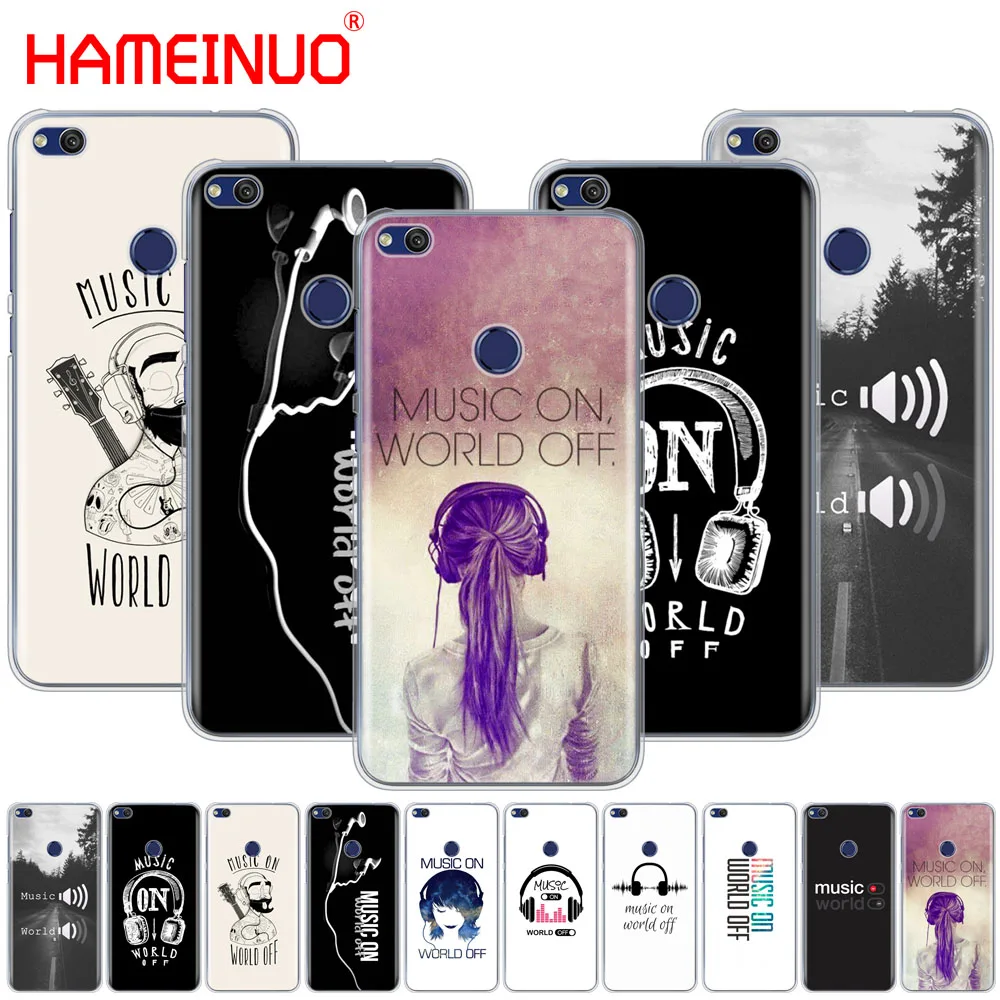 HAMEINUO чехол для телефона с рисунком Музыка в мире huawei Ascend P7 P8 P9 P10 P20 lite plus pro G9 G8 G7 2017 |