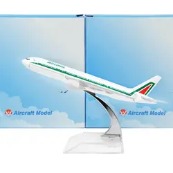 Бесплатная доставка, B777 alitalia, 16 см, модели самолета металла, модель самолета, аэробус машины, ребенок подарок