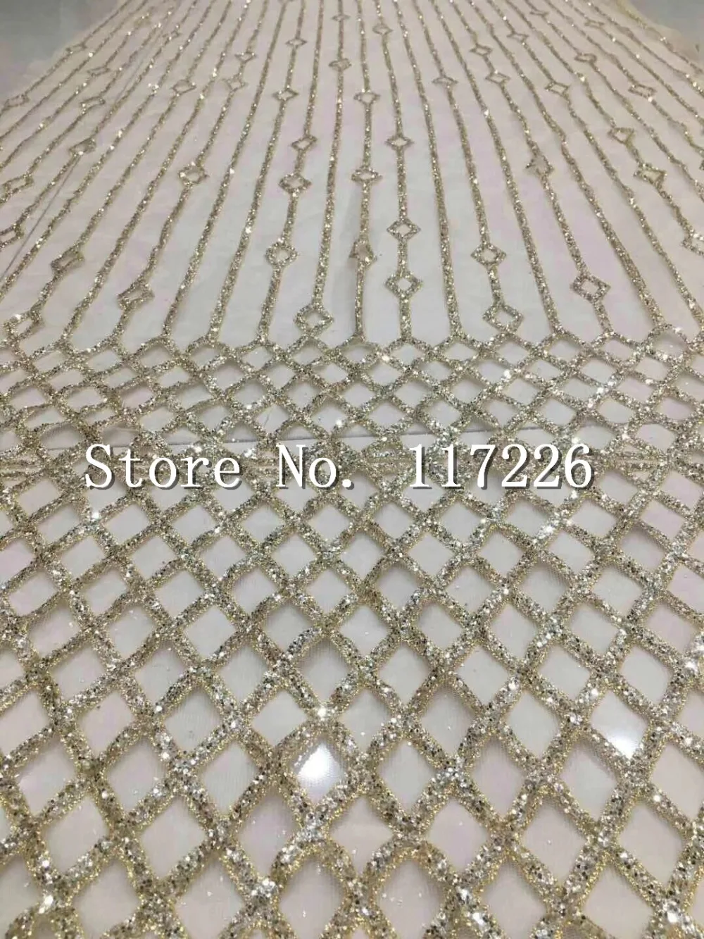 

5yards glued glitter print african mesh tulle lace for wedding/evening dress/party