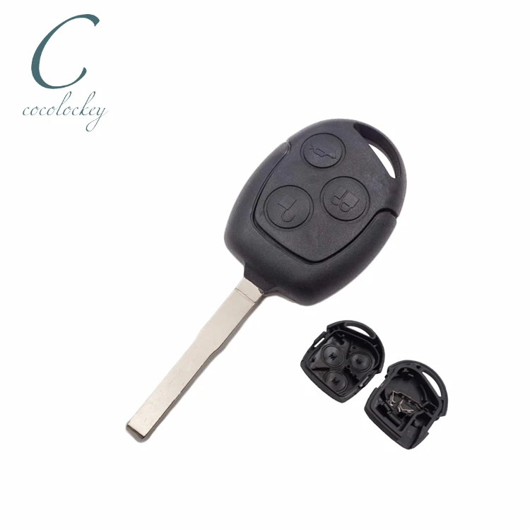 Cocolockey  Replacement Key Shell Fob Key Blank For FORD C-Max Festiva Focus 2007-2012 Car Remote Key Fob HU101 3 Buttons