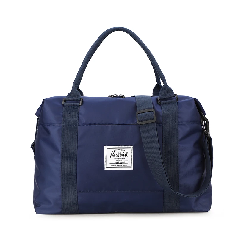 Большая вместительная Водонепроницаемая женская сумка, спортивная сумка, Женская дорожная сумка, розовая сумка через плечо, Портативная сумка - Цвет: Темно-синий