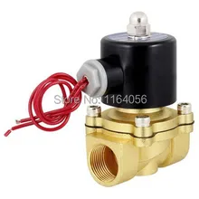 AC220V 3/4 дюйма латунь Электрический электромагнитный клапан Вода Воздух Топливо N/C 2W-200-20